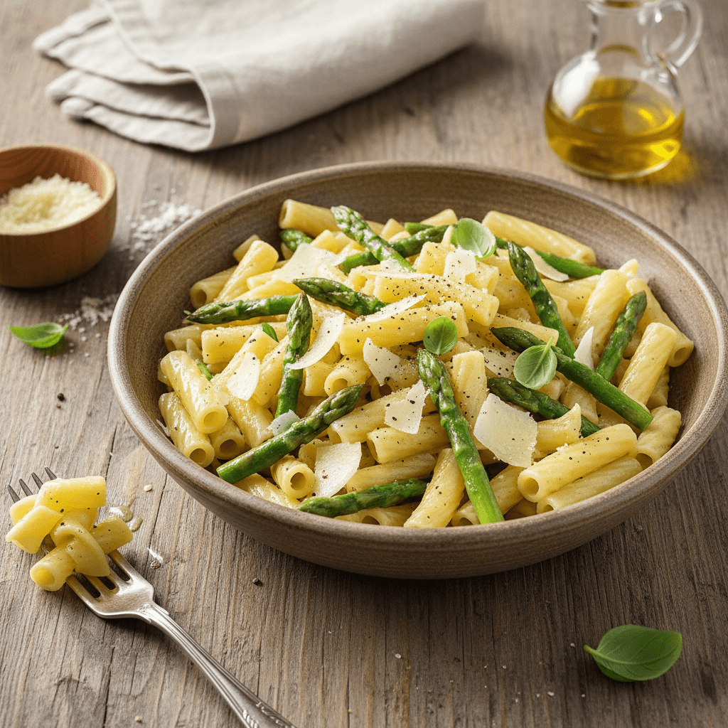 Pasta with Asparagus and Parmesan