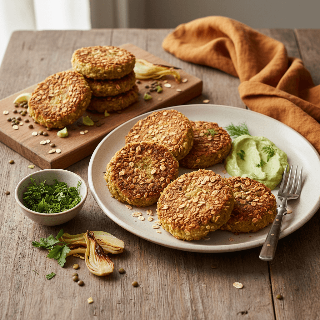 Fennel and Lentil Patties