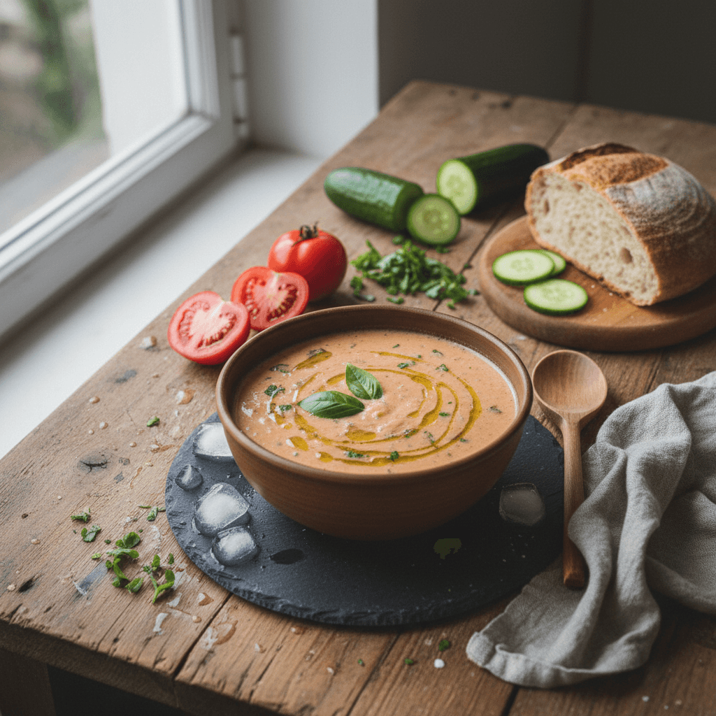 Chilled Tomato Cucumber Soup