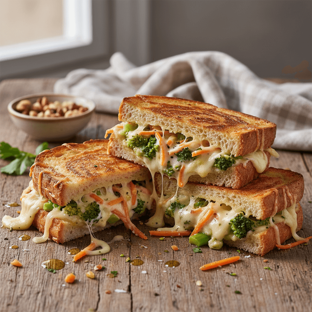 Sautéed Broccoli and Carrot Croque