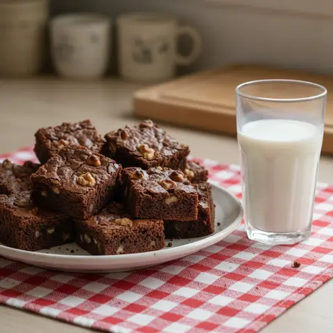 Brownies Chocolatés et Noix