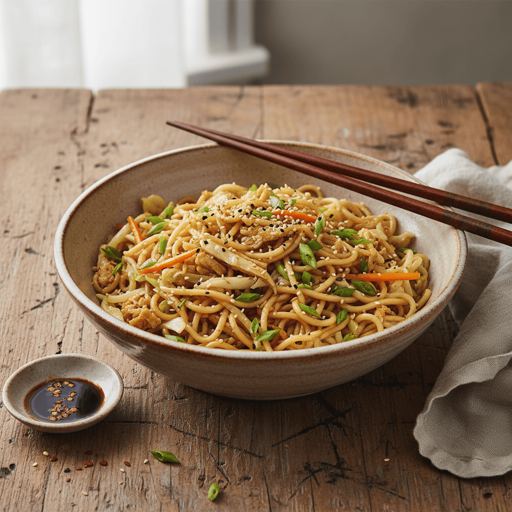 Riz sauté simple aux nouilles