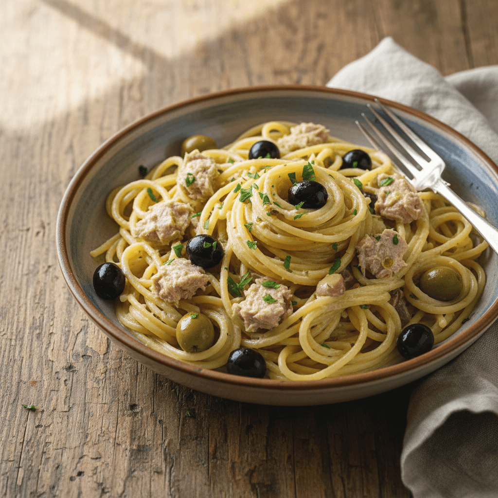 Pasta with Tuna and Olives