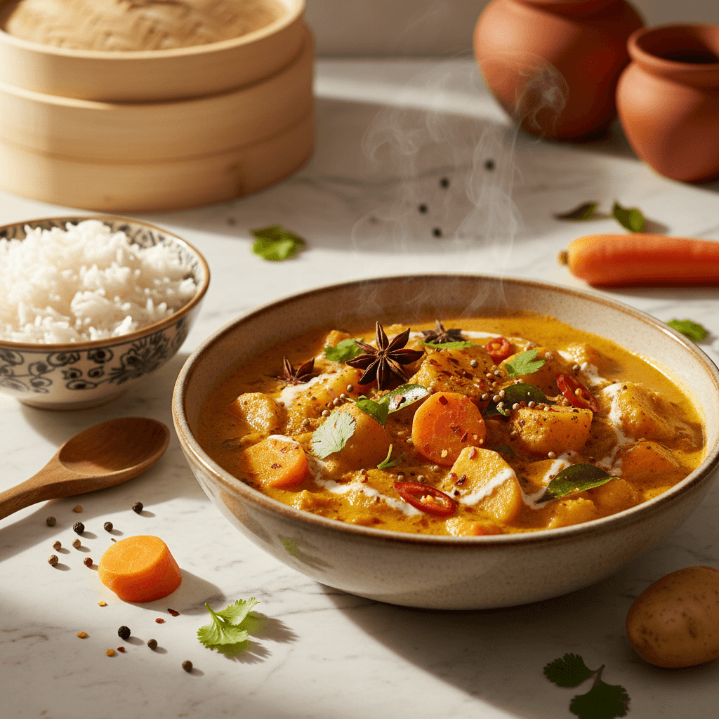 Curry de carottes et pommes de terre