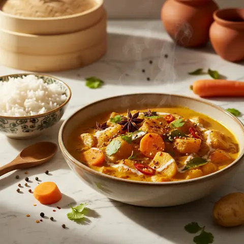 Curry de carottes et pommes de terre