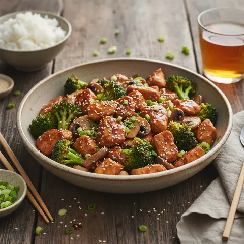 Sauté de dinde teriyaki aux brocolis