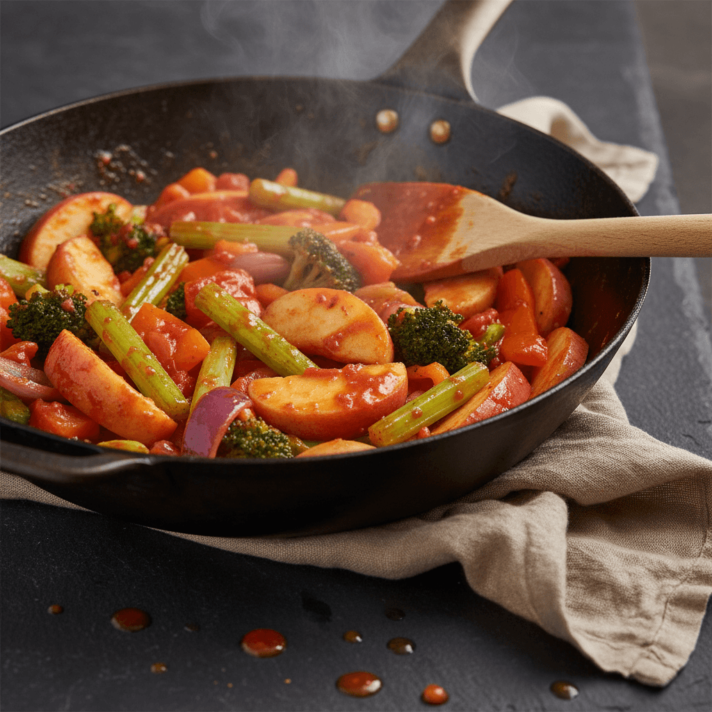 Sauté de légumes au wok