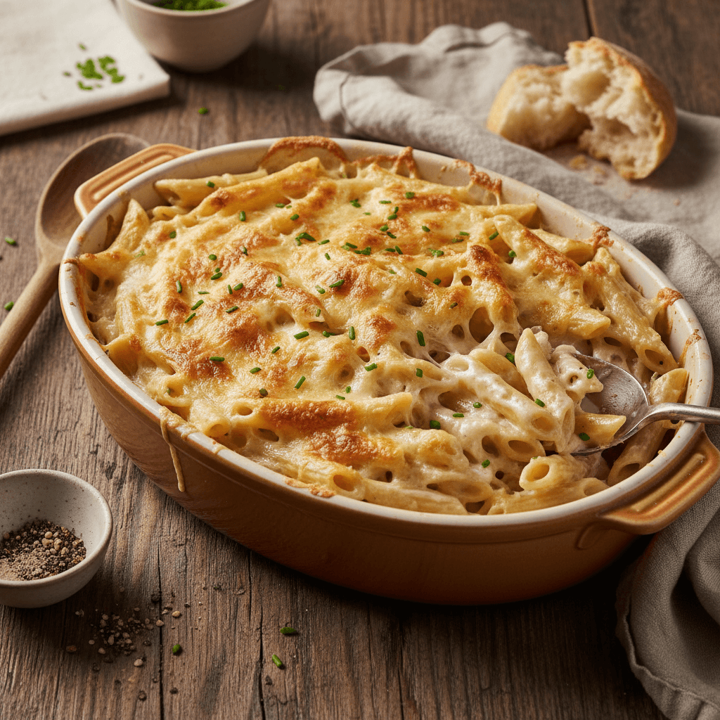 Penne with Cream and Gruyère