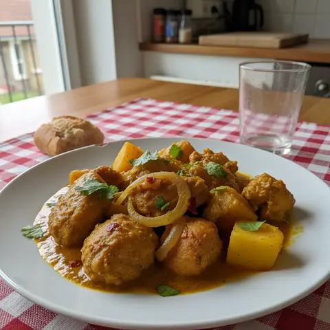 Curry de Poulet et Pommes de Terre