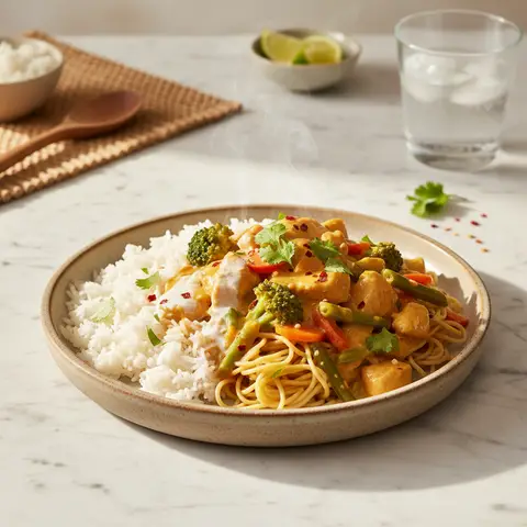 Curry Asiatique Poulet-Légumes