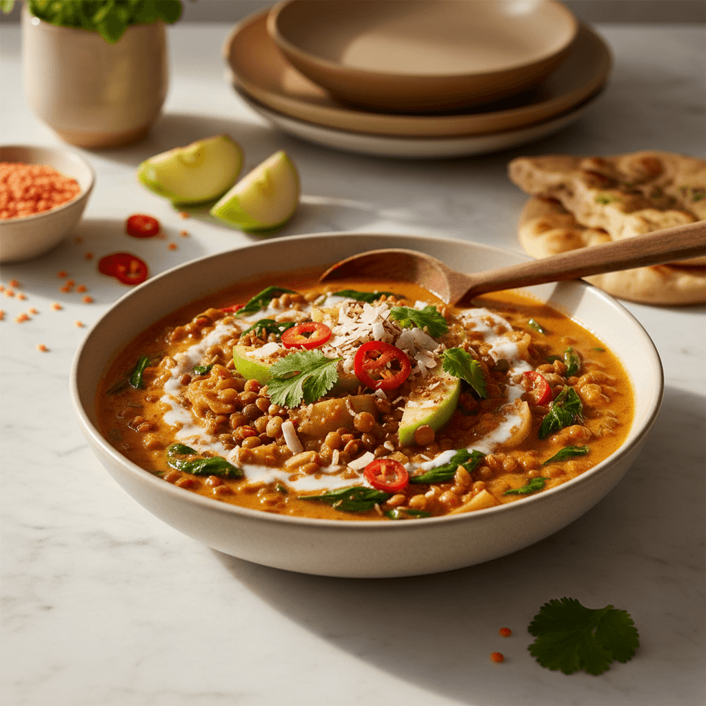 Curry Thaï Lentilles & Pommes