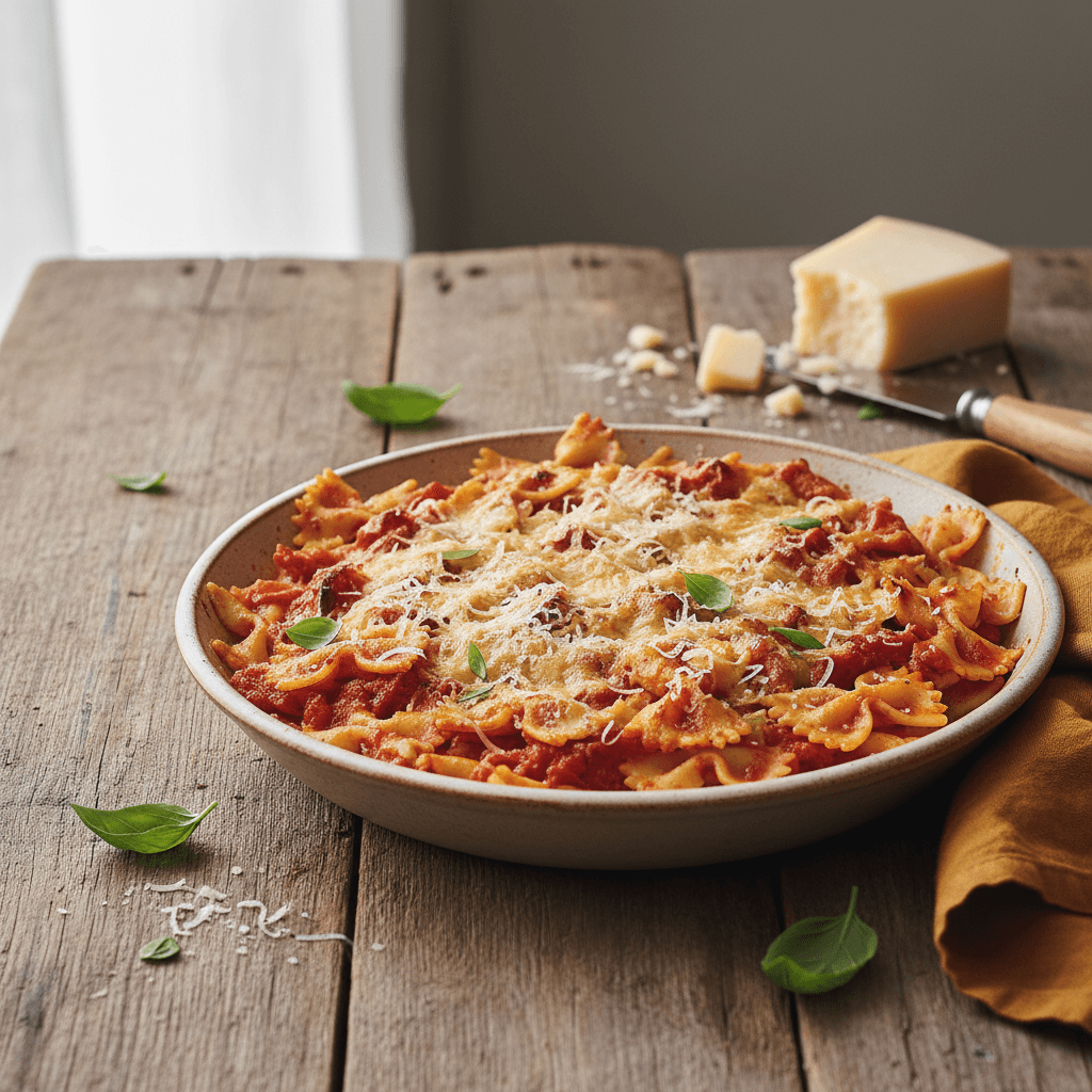 Pâtes à la Tomate et Comté