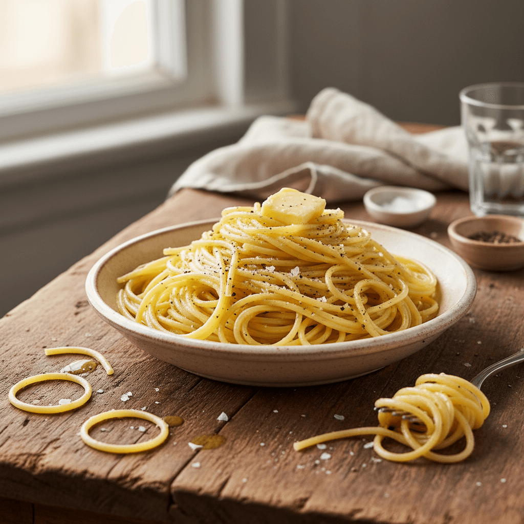 Simple Buttered Spaghetti