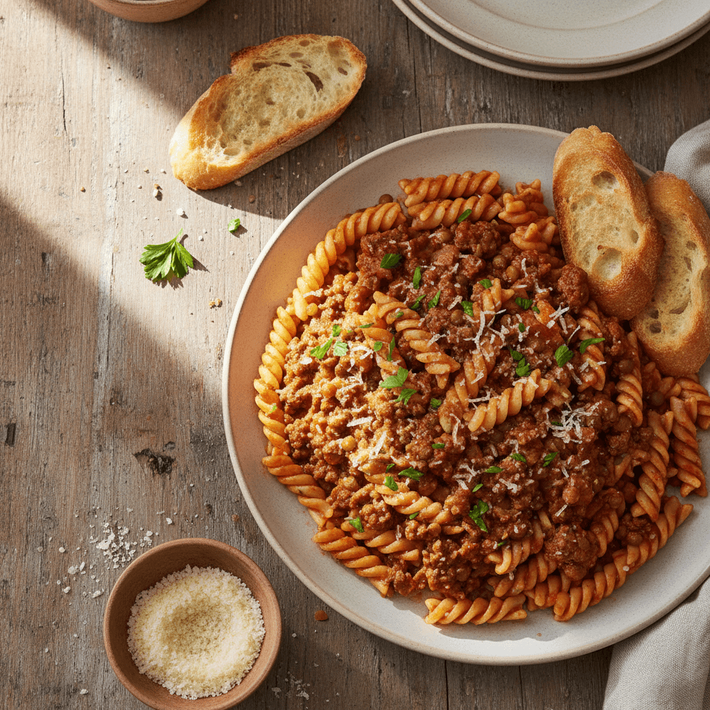 Simple Lentil Bolognese