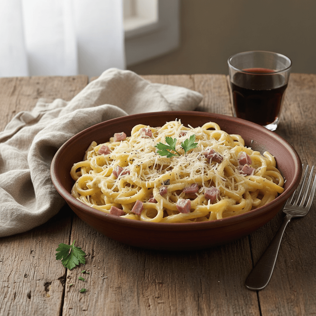 Simplified Carbonara Pasta