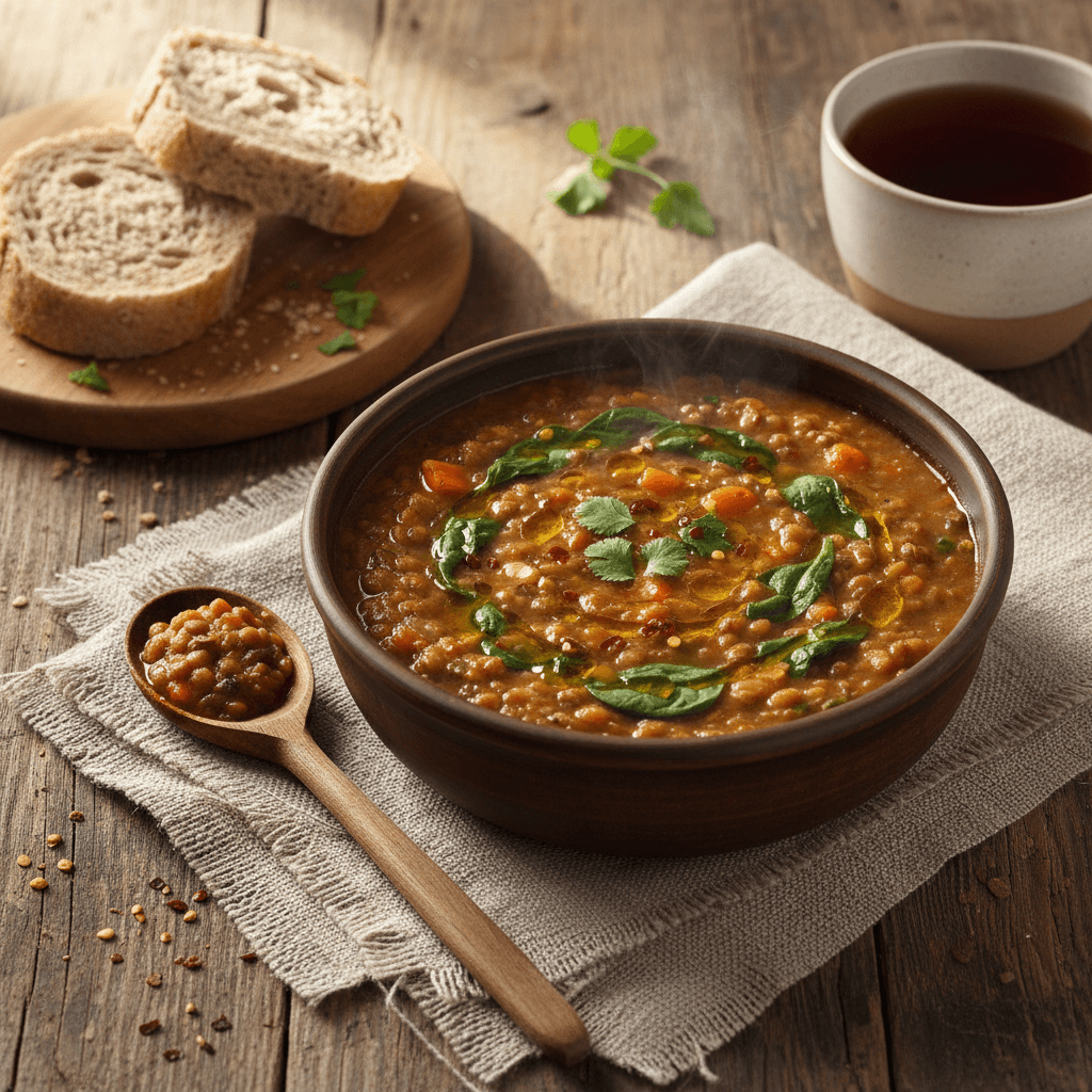 Lentil and Spinach Soup