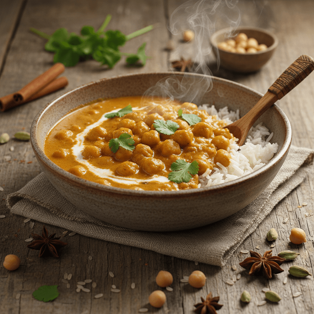 Chickpea Curry with Rice