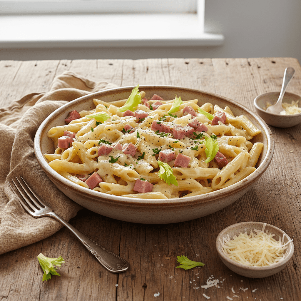 Pâtes au Jambon et Gruyère