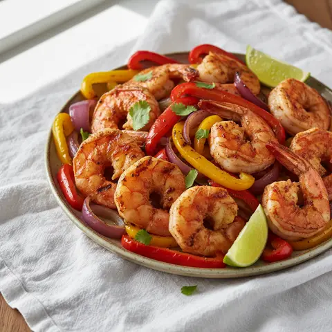 Gambas grillées au piment et légumes tex-mex