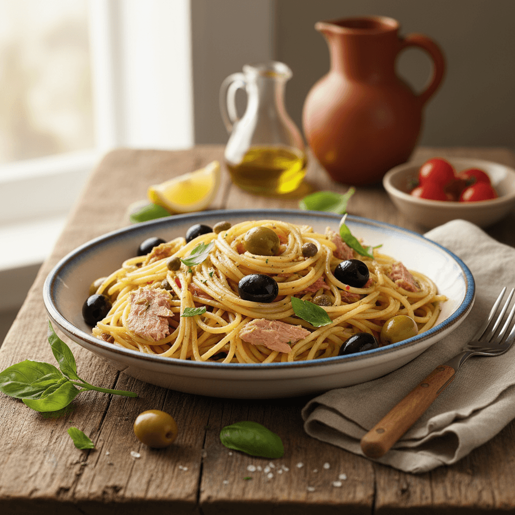 Pasta with Tuna and Olives