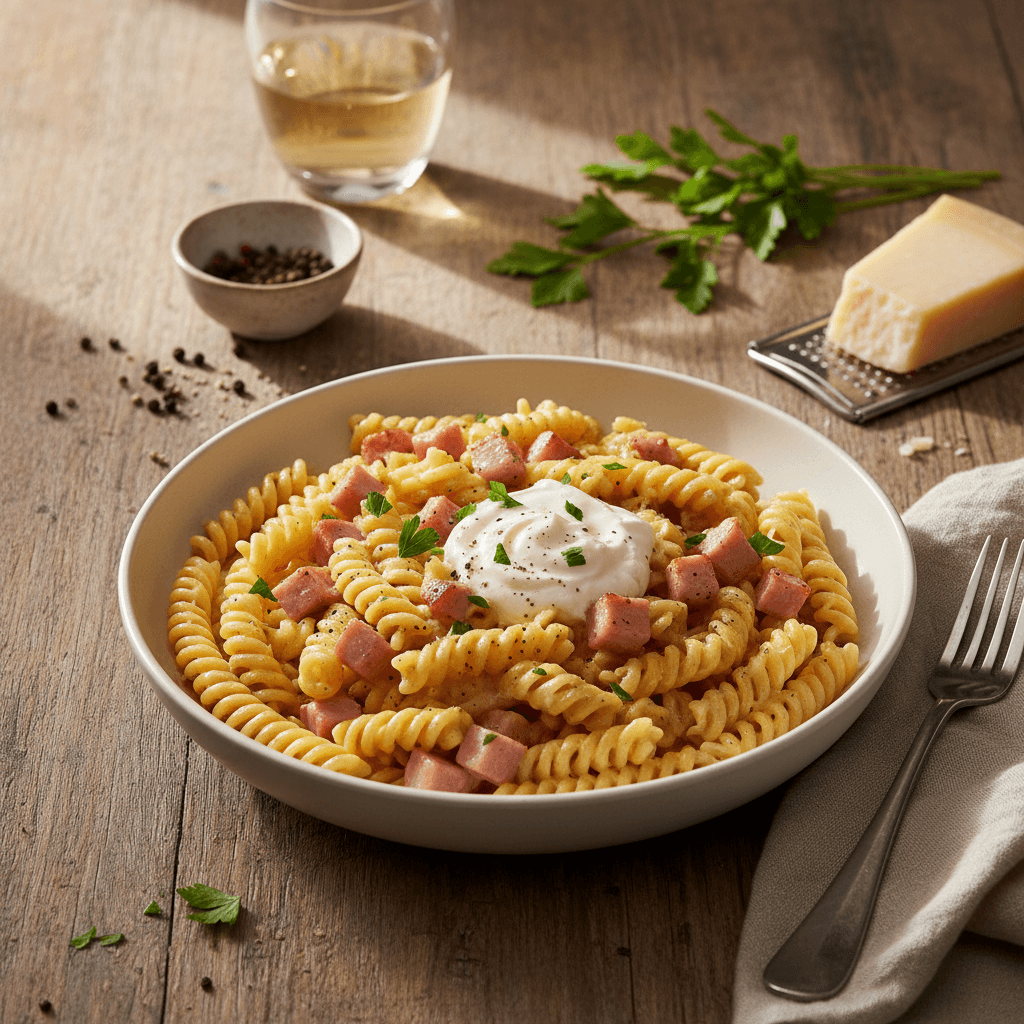 Pâtes Carbonara Simplifiées