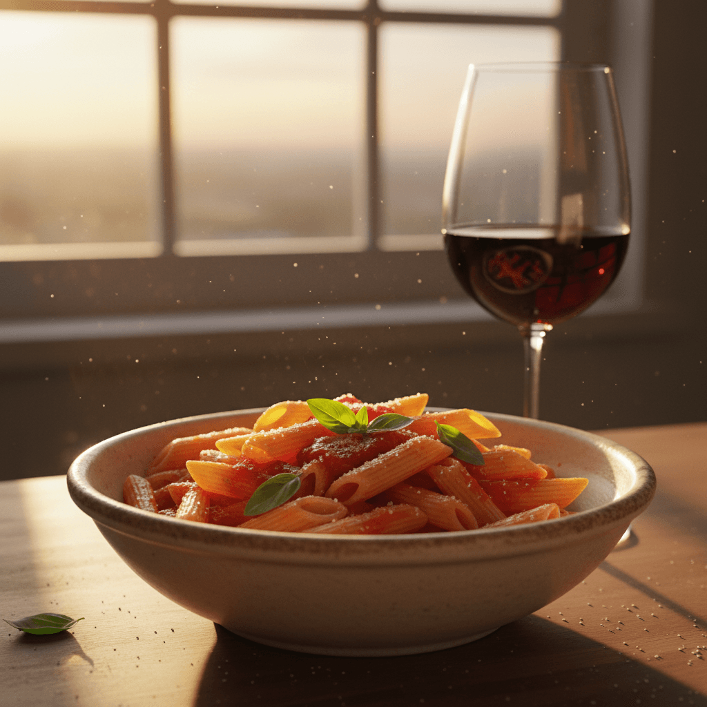 Penne à la Sauce Tomate Simple