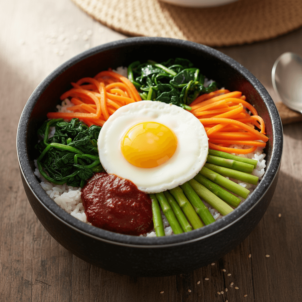 Bibimbap légumes printaniers & gochujang