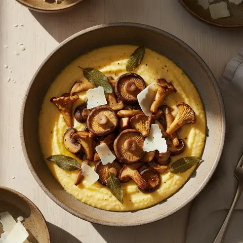 Bowl polenta crémeuse & champignons sauge parmesan