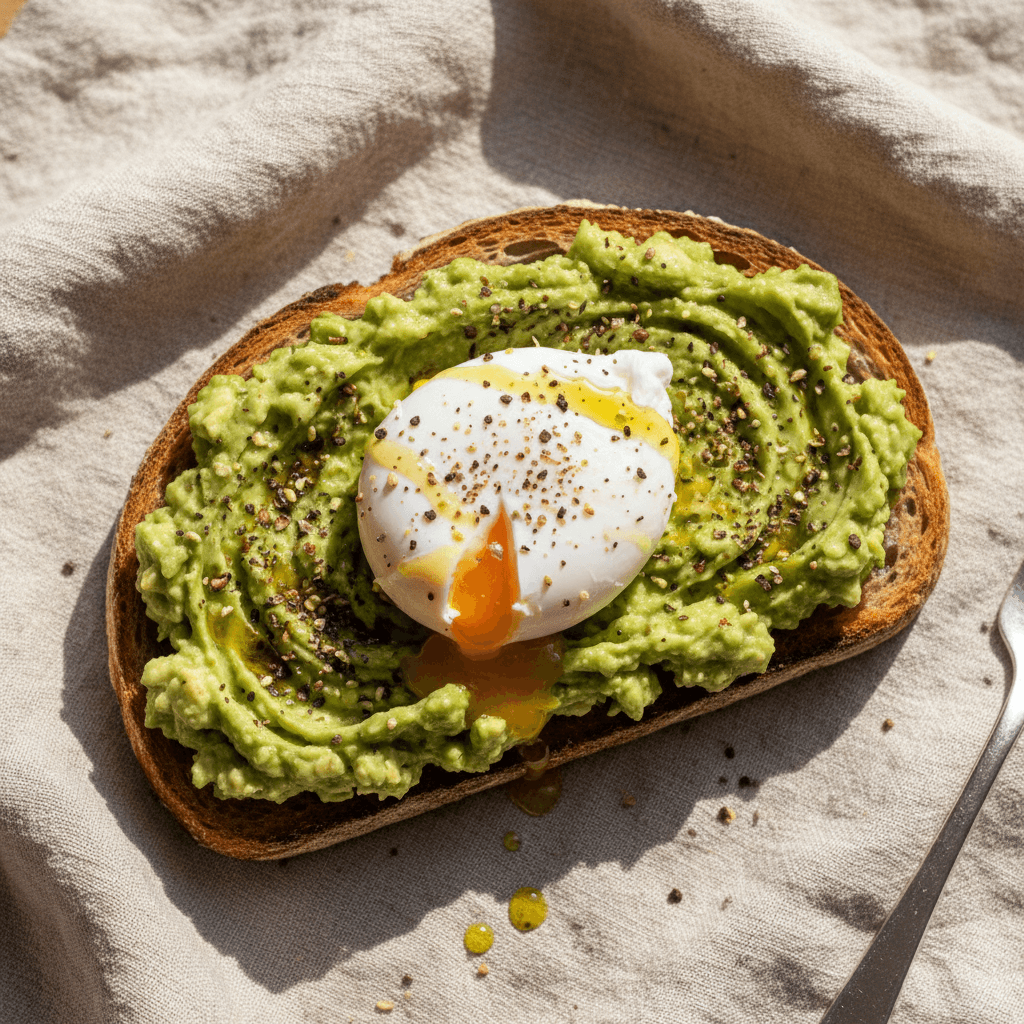 Toast avocat & œuf poché zaatar