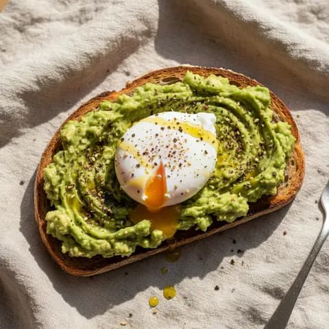 Toast avocat & œuf poché zaatar