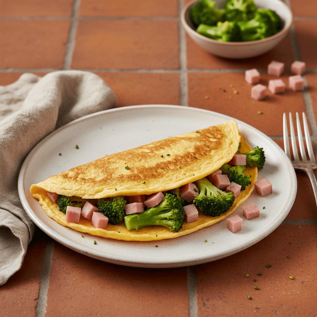Omelette Jambon Brocoli
