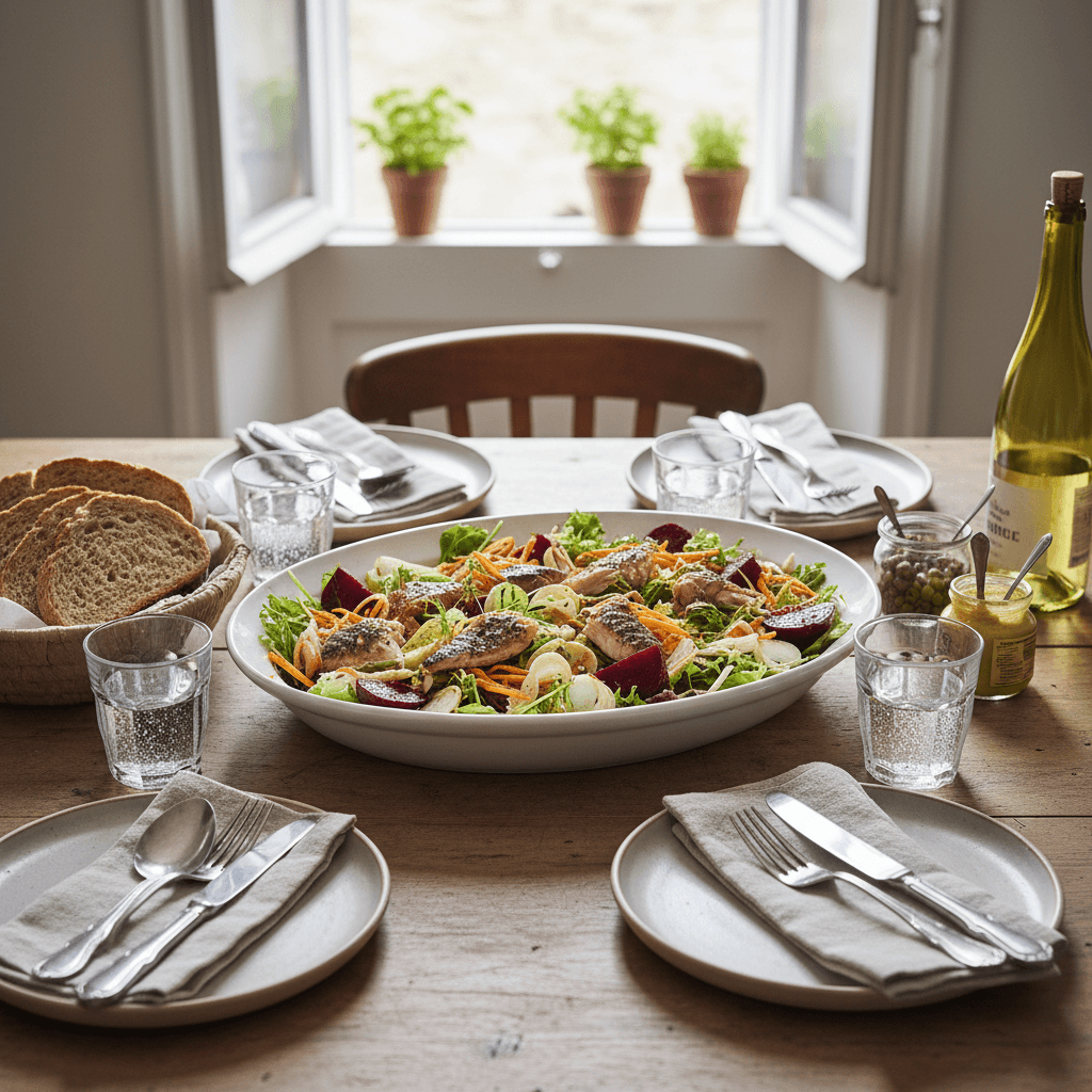 Salade Composée Maquereau et Betterave