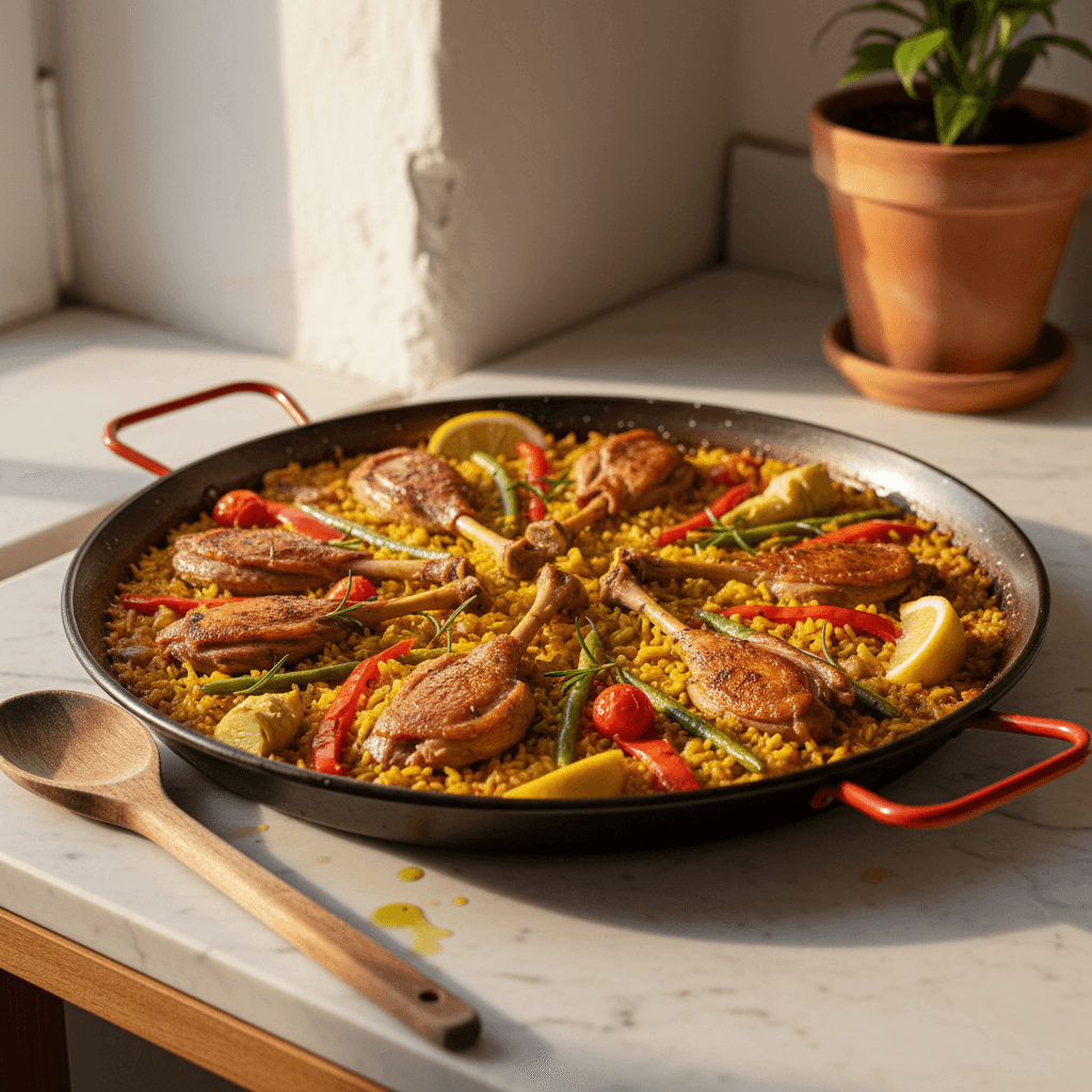 Paella Valenciana au Canard
