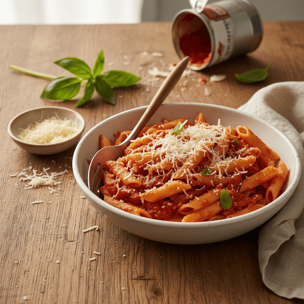 Pâtes à la Tomate et Comté