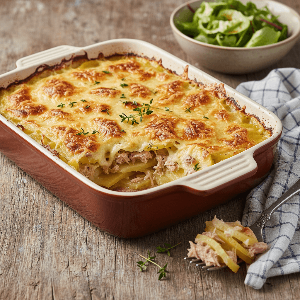 Gratin de Pommes de Terre et Thon