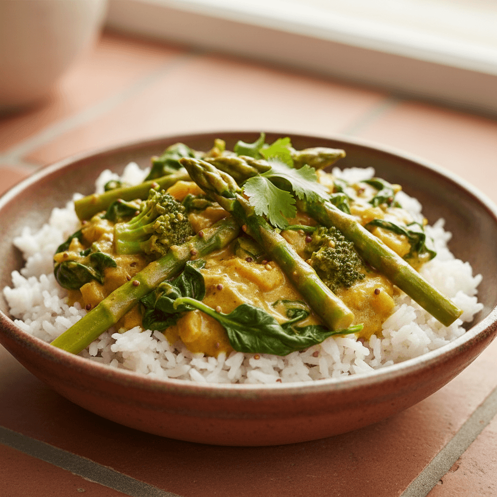 Curry de Légumes Asiatique avec Riz