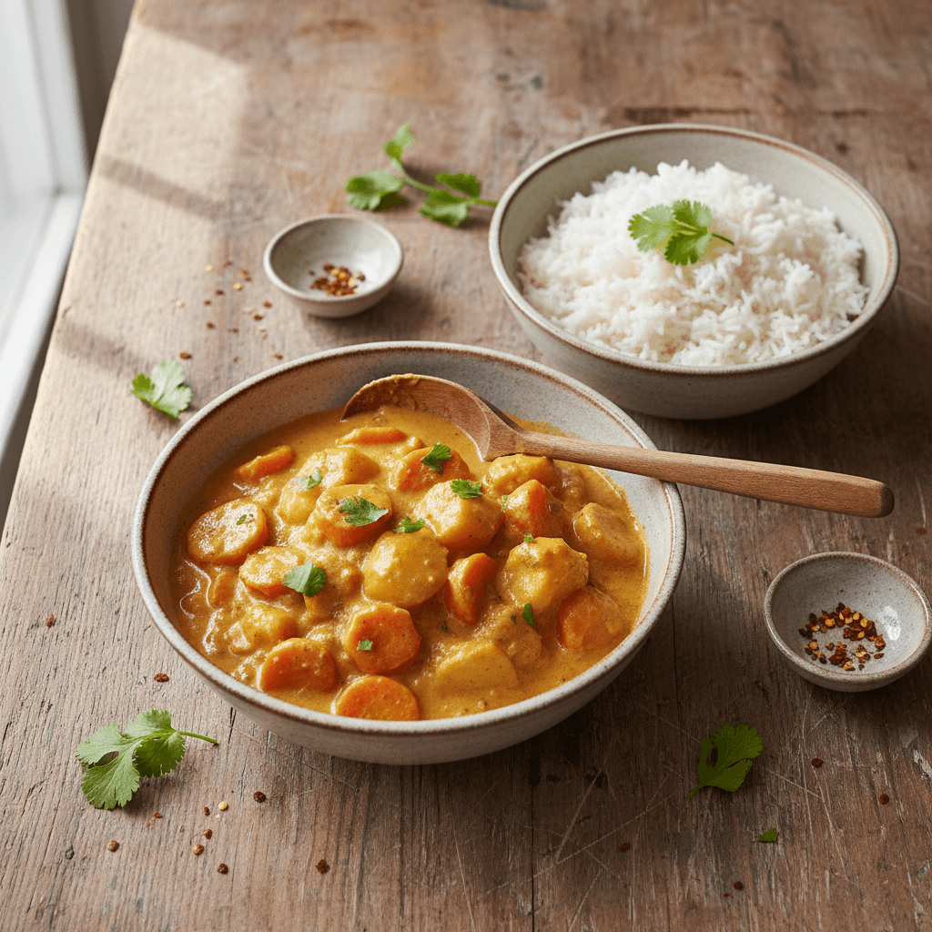 Curry asiatique carotte-pomme de terre