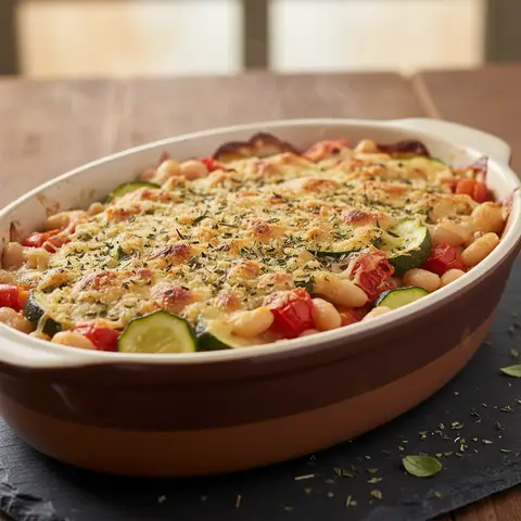 Gratin de haricots blancs à la provençale