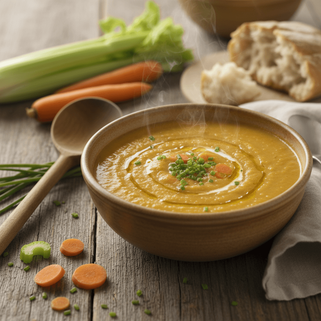 Creamy Celery and Carrot Soup