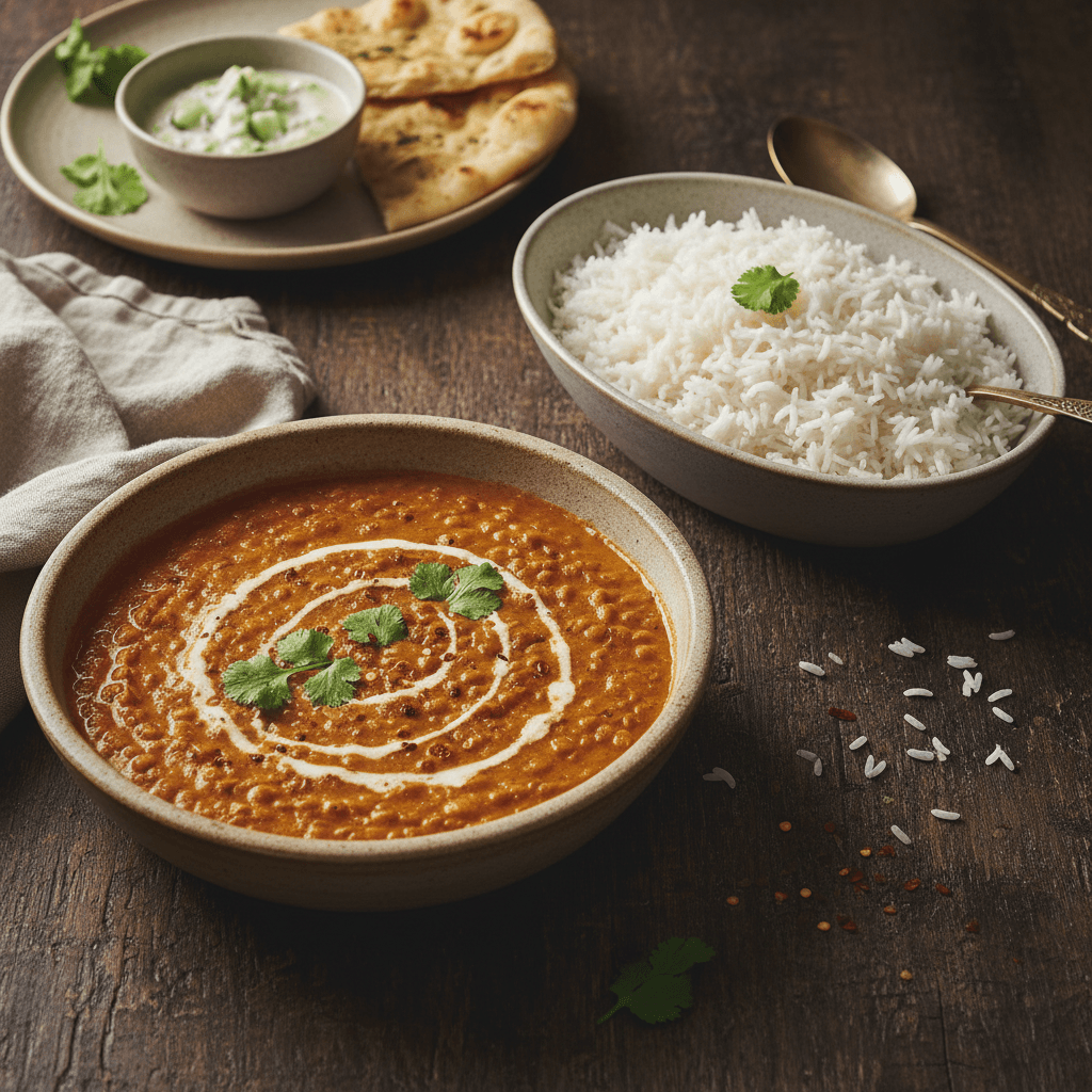 Lentil Curry with Rice