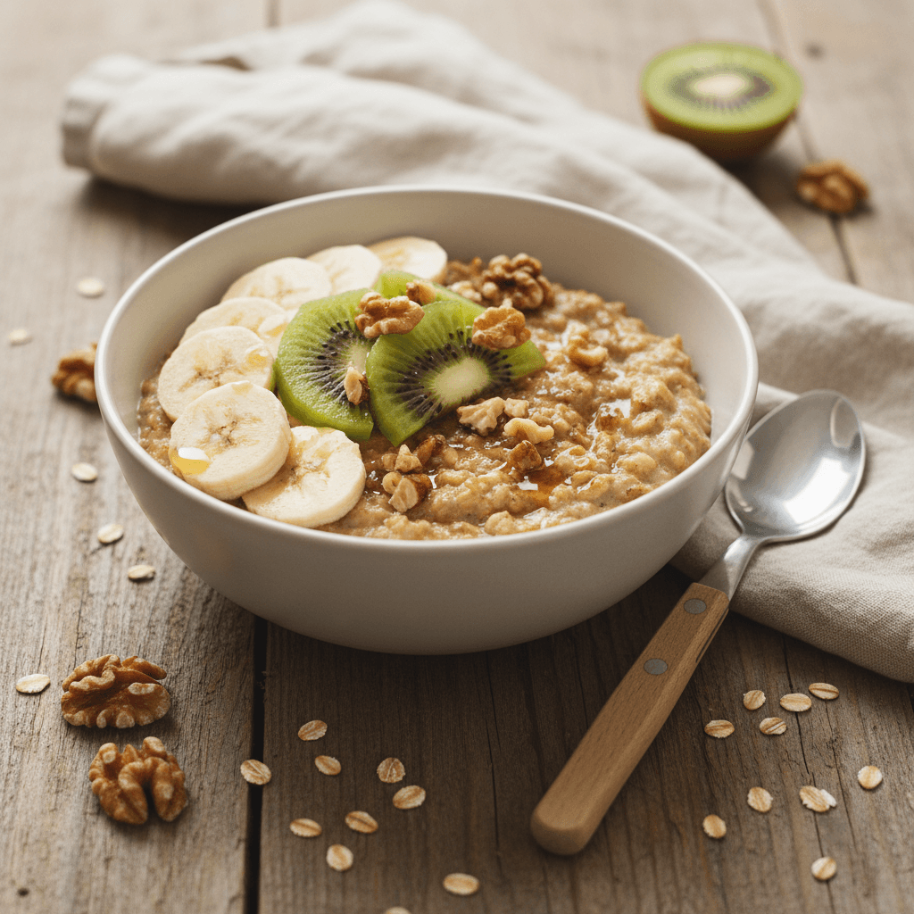 Balanced Oatmeal Porridge with Fruit