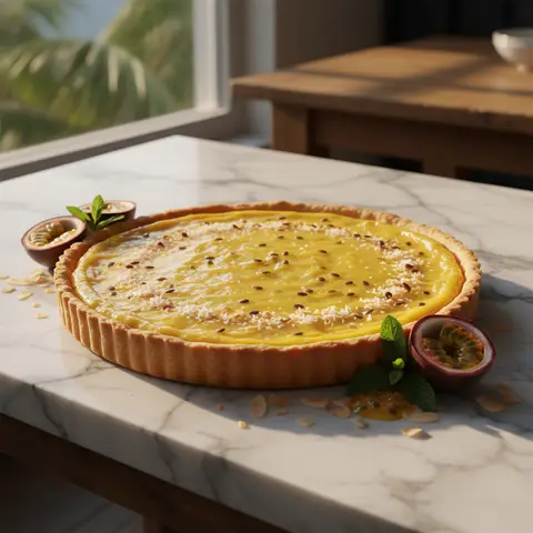 Lilikoi Coconut Tart Hawaïen