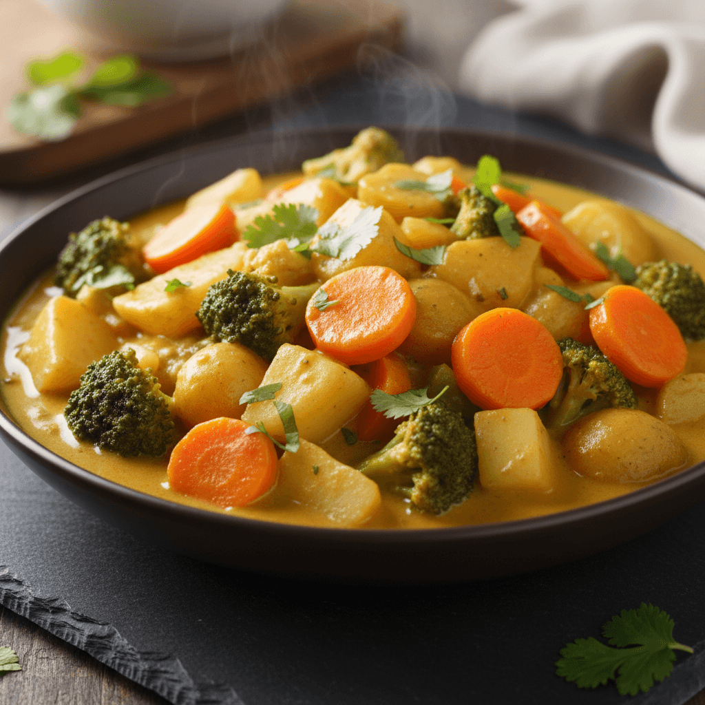 Curry de légumes aux pommes