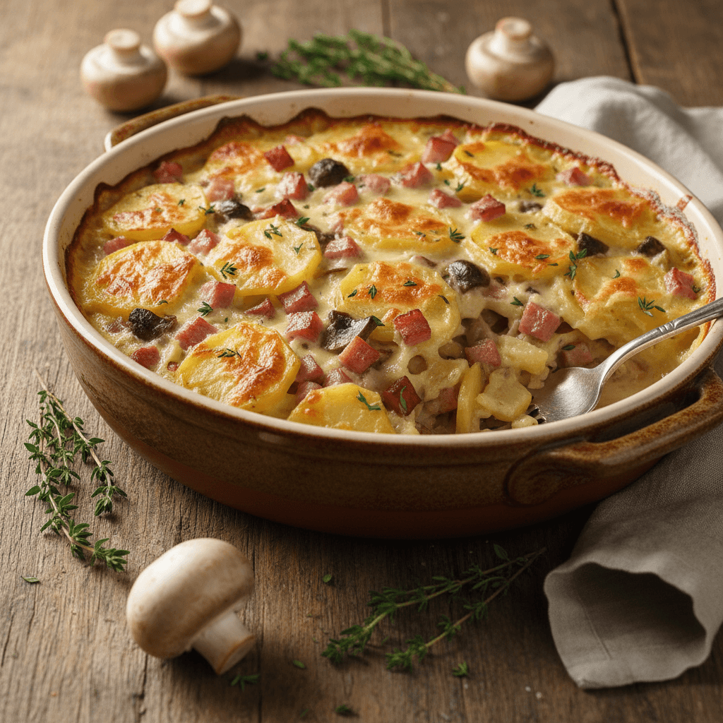 Potato and Ham Gratin