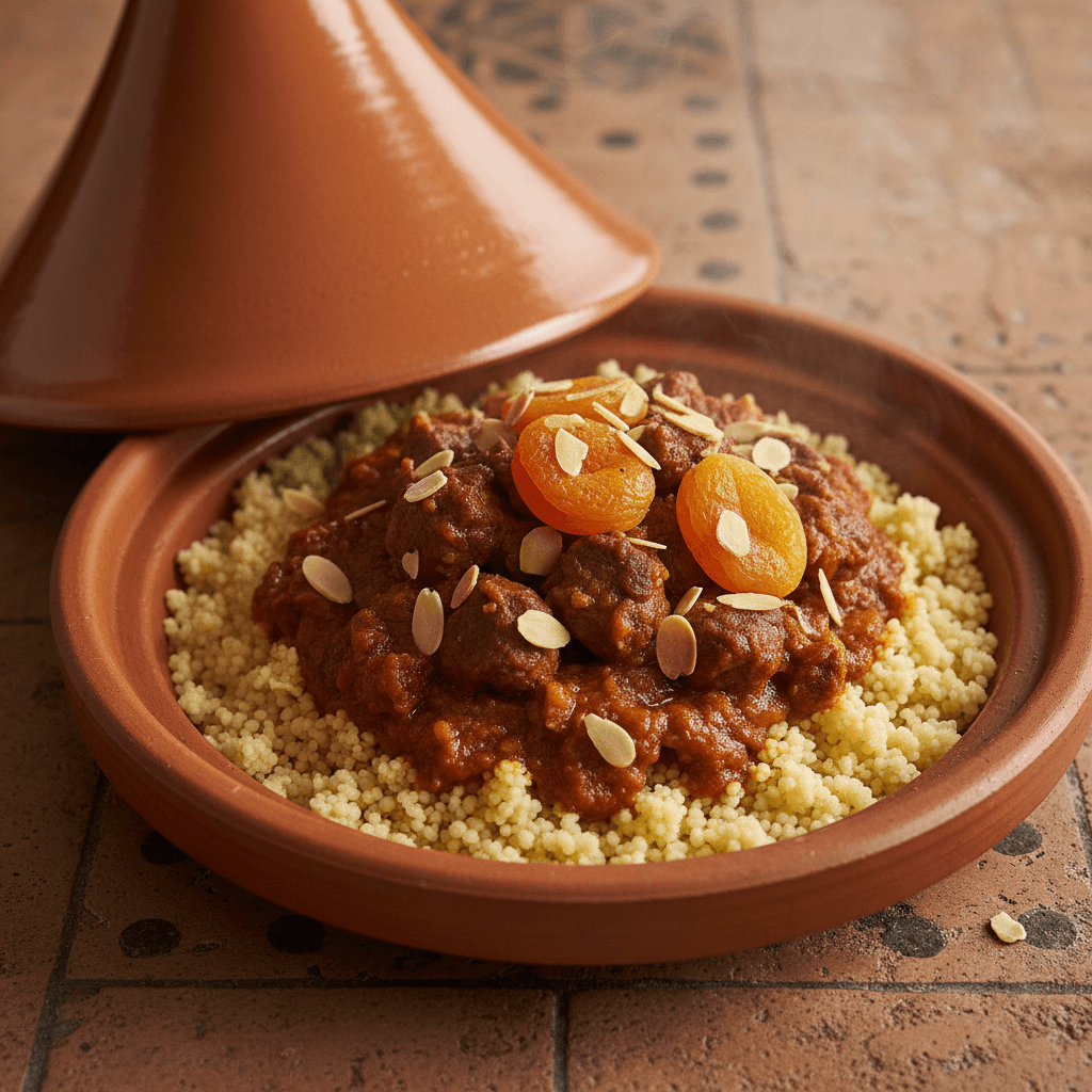 Tajine de Boeuf aux Abricots Secs