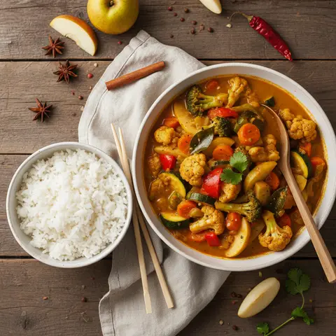 Curry de Légumes aux Fruits