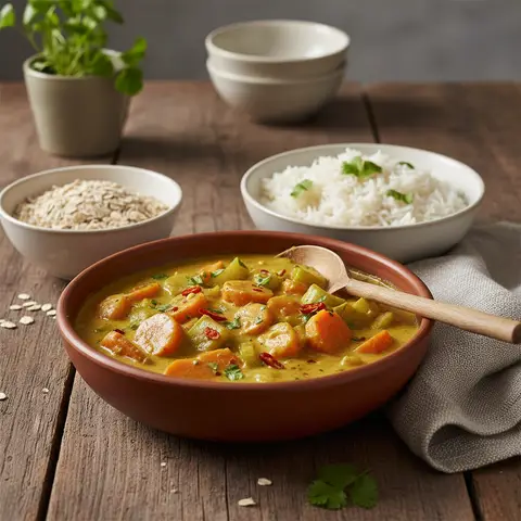 Curry Végétarien aux Carottes et Céleri