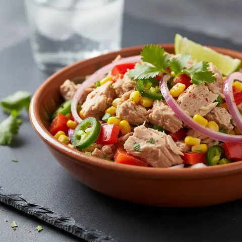 Salade de thon en conserve à la mexicaine