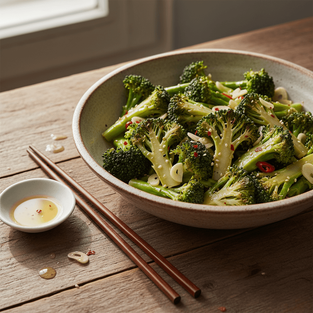 Stir-Fried Broccoli with Simple Sauce