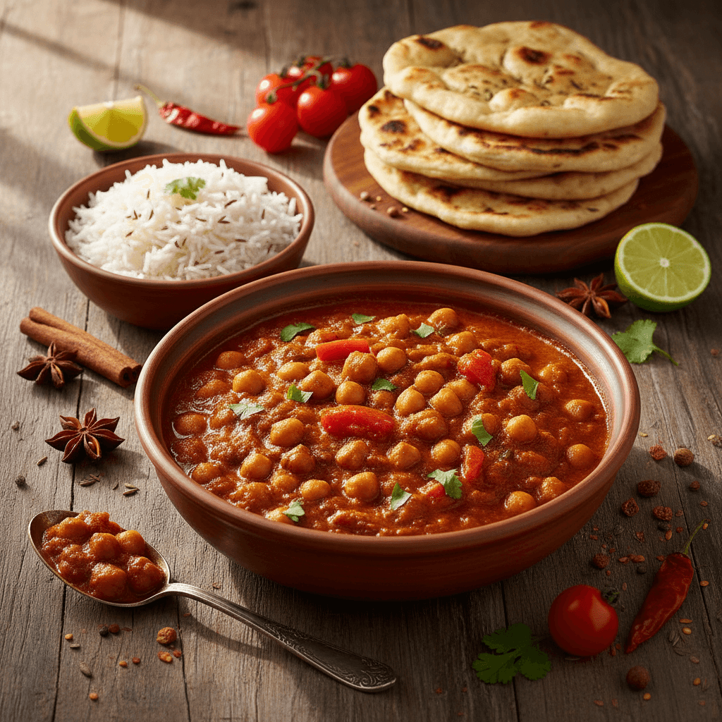 Kichererbsen-Tomaten-Curry